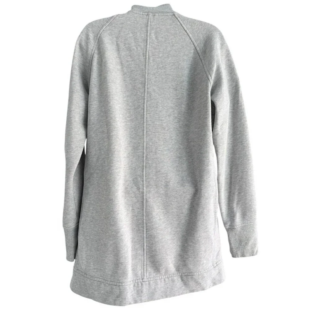 Lululemon Back To It Wrap Jacket in Heathered Vapor Woman's Sz 6